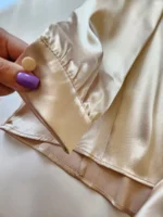 شومیز جلو گره ساتن - تصویر 5