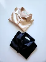 شومیز جلو گره ساتن - تصویر 2