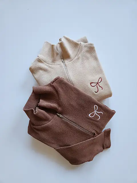 23 بادی نیم زیپ طرح پاپیون