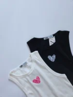 کراپ تاپ گلدوزی قلب