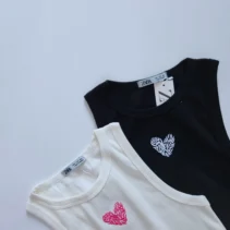 کراپ تاپ گلدوزی قلب